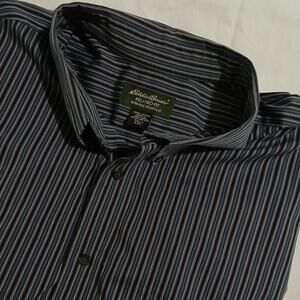 Ediie Bauer Relaxed Fit Wrinkle-Resistant Men's XXL Tall Long-Sleeved Button-Up